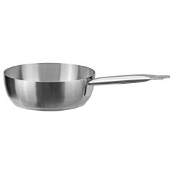 Curved saute pan