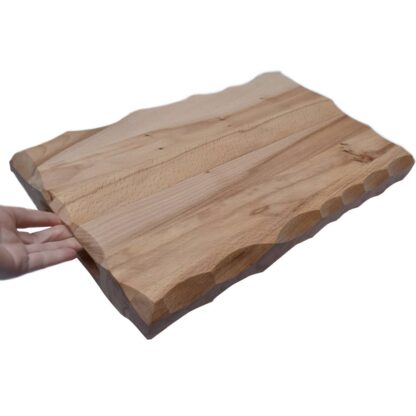 tagliere legno rustico alto 43 x 35 cm