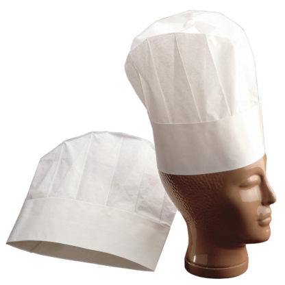 Cappello da cuoco standard 10 pezzi