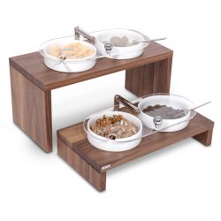 bridge display with cereal bowls