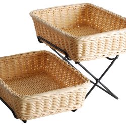 Buffet rack and rectangular baskets