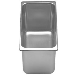 Piazza - Ice cream container in steel <br> 33 x 16,5 cm