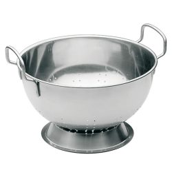 Round colander with base