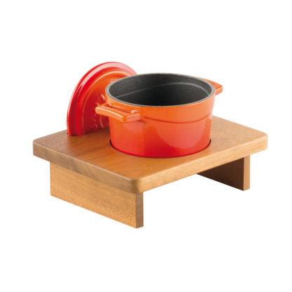 Wooden stand for saucepan