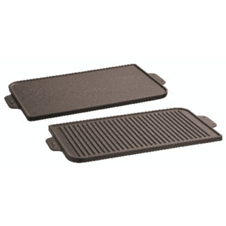 Griddle plate reversible cast iron