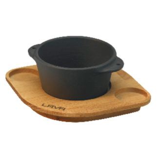 Soufflè pot with platter