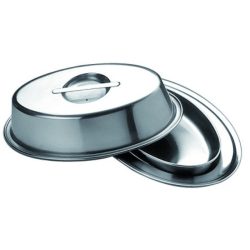 Plate cover with serving plate