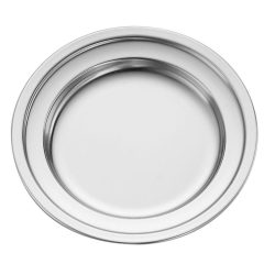 Round serving plate