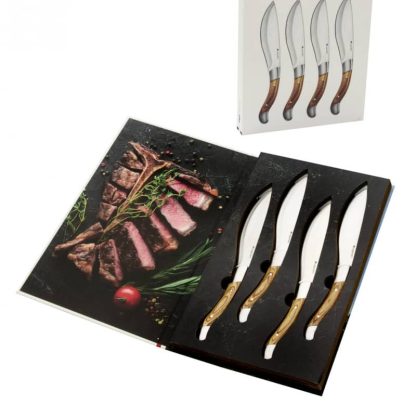 coltelli bistecca manico legno