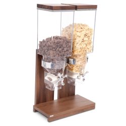 mulino cereali doppio legno noce